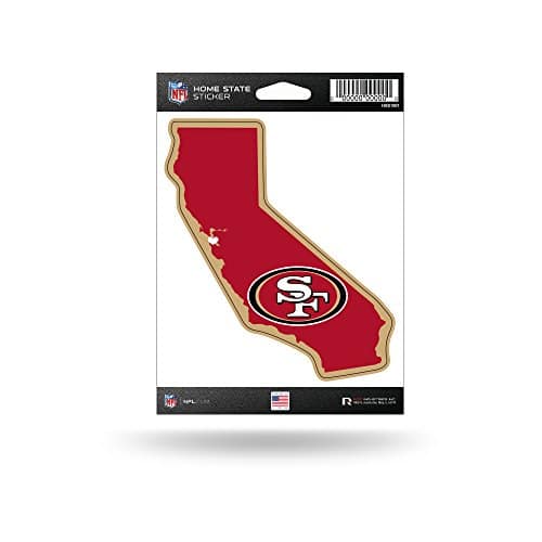 Red San Francisco 49ers Home State Decal