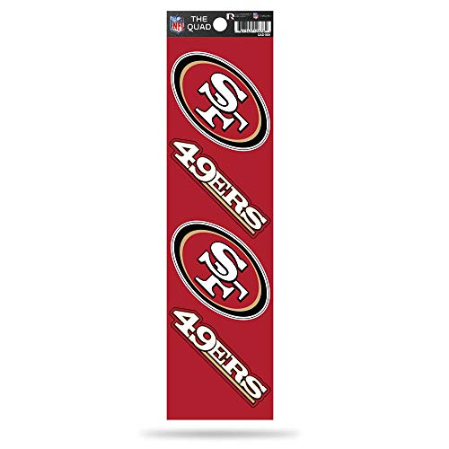 San Francisco 49ers 4-Piece Sticker Sheet