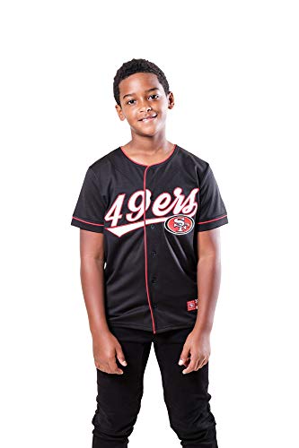 San Francisco 49ers Button Down Baseball Jersey Youth Size