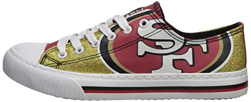 San Francisco 49ers Women's Low Top Canvas Sneakers