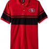 Striped San Francisco 49ers Golf Shirt Polo