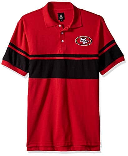 Striped San Francisco 49ers Golf Shirt Polo
