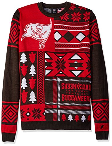 Tampa Bay Buccaneers Ugly Sweater Patches Pattern