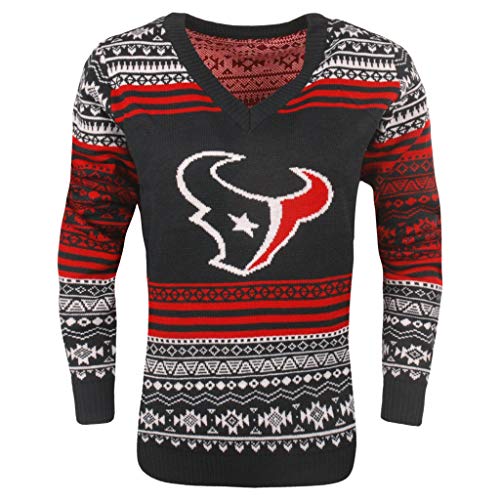 Aztec V-Neck Houston Texans Ugly Sweater