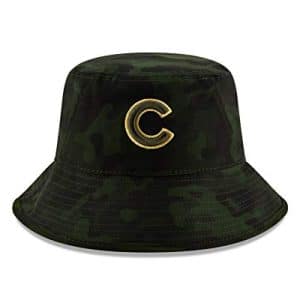 Black Chicago Cubs Bucket Hat