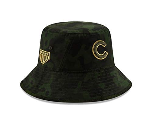 Black Chicago Cubs Bucket Hat