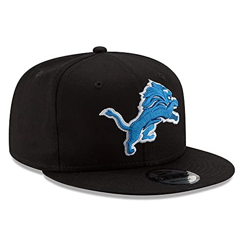 Black Detroit Lions Adjustable Snapback Hat