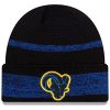 Black Los Angeles Rams Beanie Youth Size