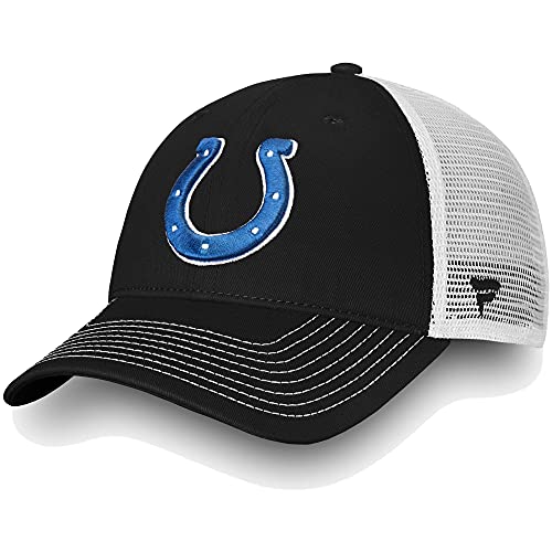 Black & White Indianapolis Colts Snapback Trucker Hat