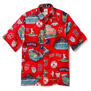 Boston Red Sox Hawaiian Shirt Button-Up