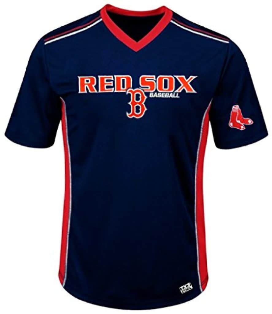 Boston Red Sox V-Neck Mesh Jersey | Sports Hard Hats