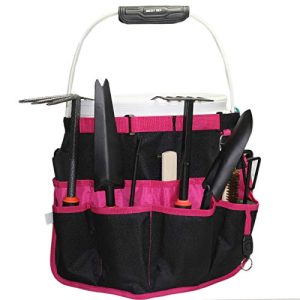 Bucket Idea Bucket Tool Organizer for Garden Tools Fit 3.5 to 5 Gallon Bucket (Pink and Green)…