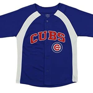Button-Down Chicago Cubs Baseball Jersey Youth Size