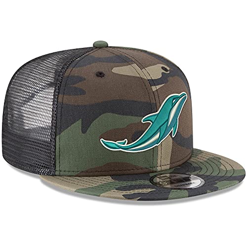 Camo Miami Dolphins Trucker Snapback Hat