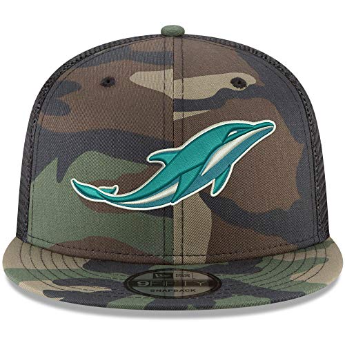 Camo Miami Dolphins Trucker Snapback Hat