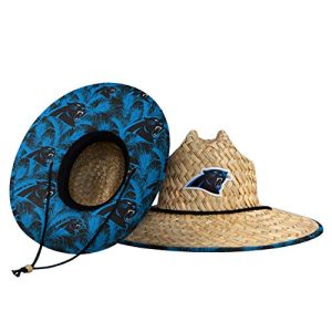 Carolina Panthers Straw Sun Hat Floral Pattern