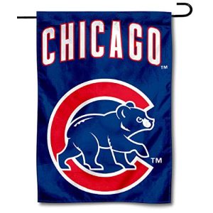 Chicago Cubs Walking Bear Double Sided Garden Flag