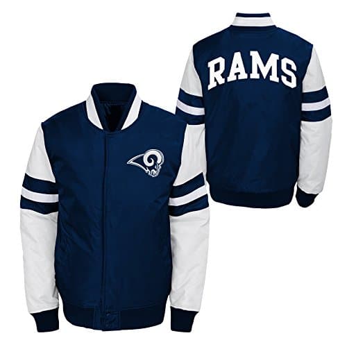 Color Blocked Los Angeles Rams Varsity Jacket Youth Size