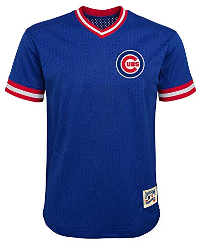 Cooperstown Chicago Cubs V-Neck Jersey Youth Size