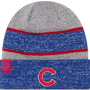 Cuffed Blue & Gray Chicago Cubs Beanie Knit Hat