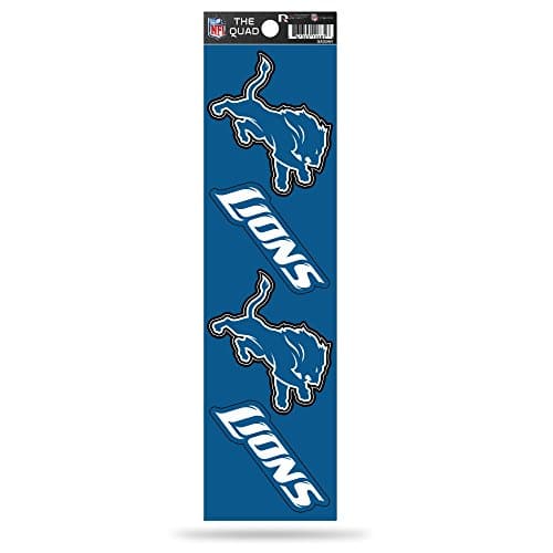 Detroit Lions 4-Piece Sticker Sheet