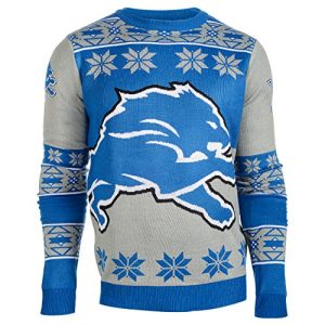 Detroit Lions Ugly Sweater Big Logo