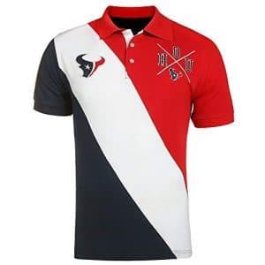 Diagonal Stripe Houston Texans Golf Shirt