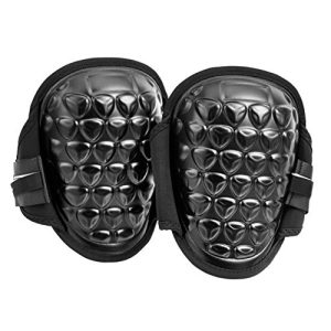 Gel-Foam Knee Pads, 8.66 in, Black, 1 pair