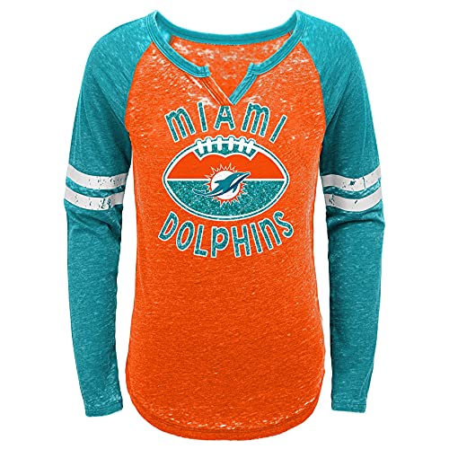 Girls Youth Miami Dolphins Long Sleeve T-Shirt