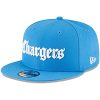 Gothic Script Los Angeles Chargers Snapback Hat