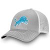 Gray Detroit Lions Adjustable Snapback Trucker Hat