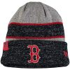 Gray New Era Biggest Fan Boston Red Sox Beanie