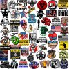 Hard Hat Stickers 50+ MEGA PACK, Tool Box Stickers and Decals, Funny Stickers, Military, Veteran, Union, Patriotic USA Stickers, Set of 2