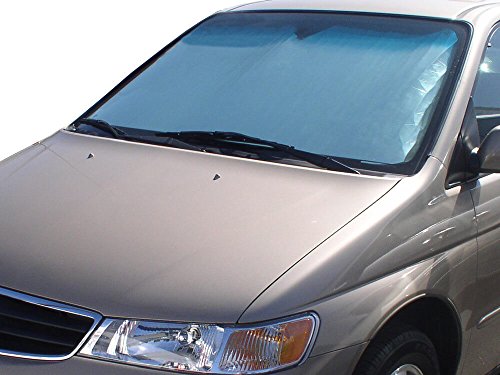 HeatShield, The Original Windshield Sun Shade, Custom-Fit for Honda Odyssey Minivan 2005, 2006, 2007, 2008, 2009, 2010, Silver Series