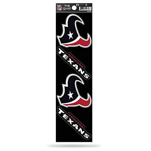 Houston Texans 4-Piece Sticker Sheet