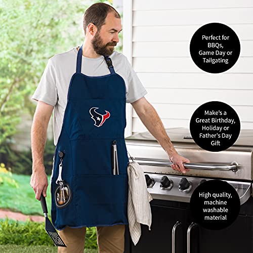 Houston Texans Apron with Bottle Opener and Multi-Tool
