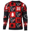 Houston Texans Ugly Sweater Patches Pattern