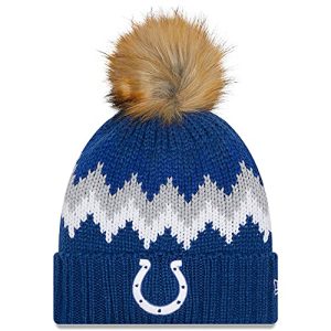 Indianapolis Colts Cuffed Knit Hat with Pom