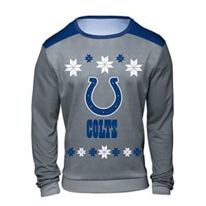 Indianapolis Colts Long Sleeve Ugly Sweater Patterned Shirt
