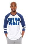 Indianapolis Colts Raglan Baseball 3/4 Long Sleeve T-Shirt