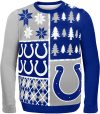 Indianapolis Colts Ugly Sweater Busy Block Pattern