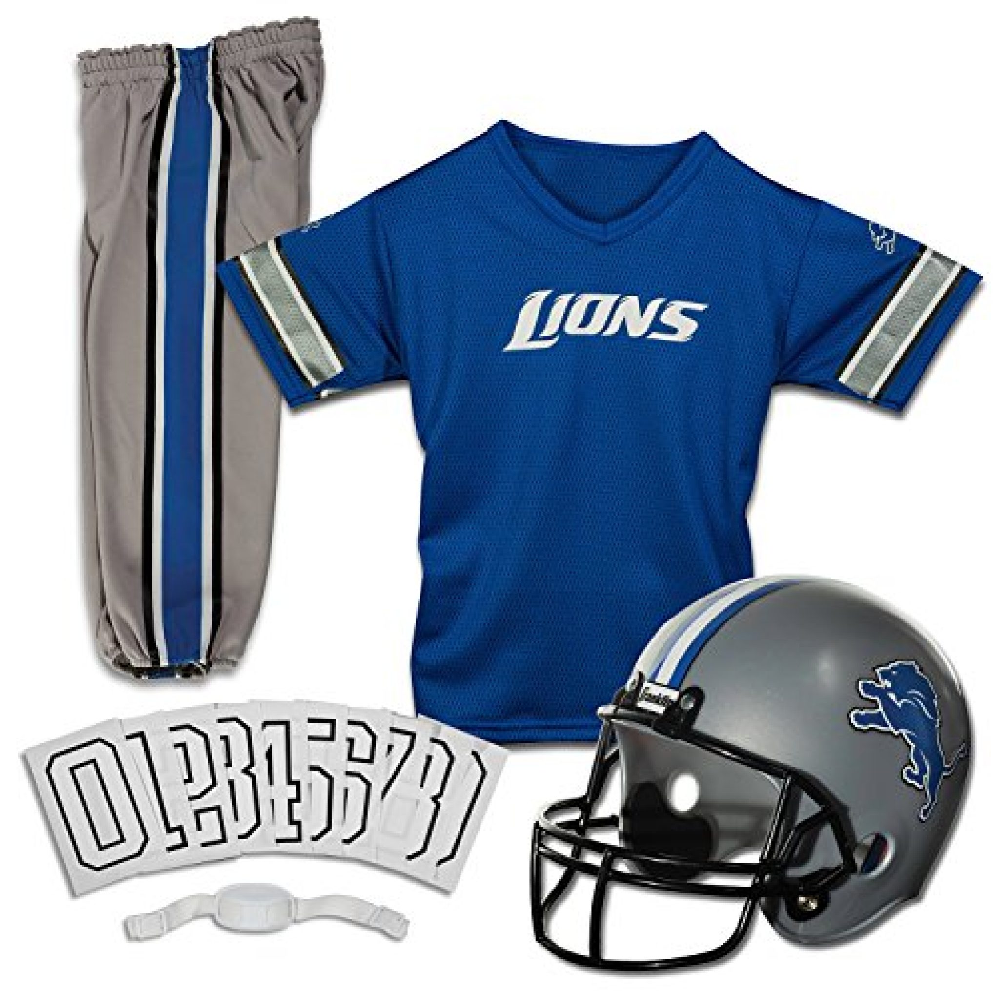 Kids Detroit Lions Football Uniform Set Sports Hard Hats