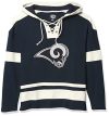 Lace-Up Los Angeles Rams Pullover Hoodie
