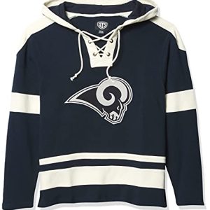 Lace-Up Los Angeles Rams Pullover Hoodie
