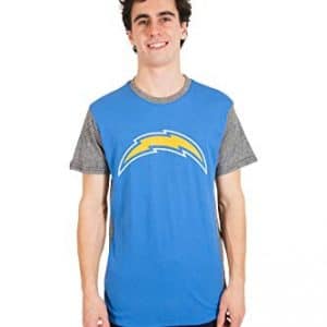 los angeles chargers raglan baseball t shirt 4