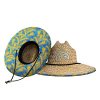 Los Angeles Chargers Straw Sun Hat Floral Pattern