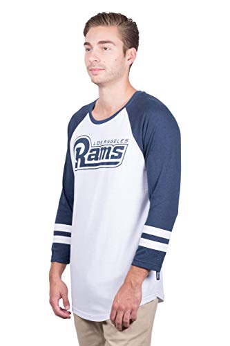 Los Angeles Rams Raglan Baseball 3/4 Long Sleeve T-Shirt