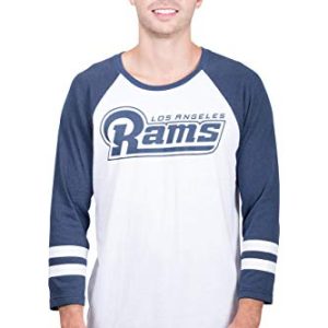 Los Angeles Rams Raglan Baseball 3/4 Long Sleeve T-Shirt