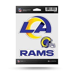los angeles rams sticker sheet 3 pack