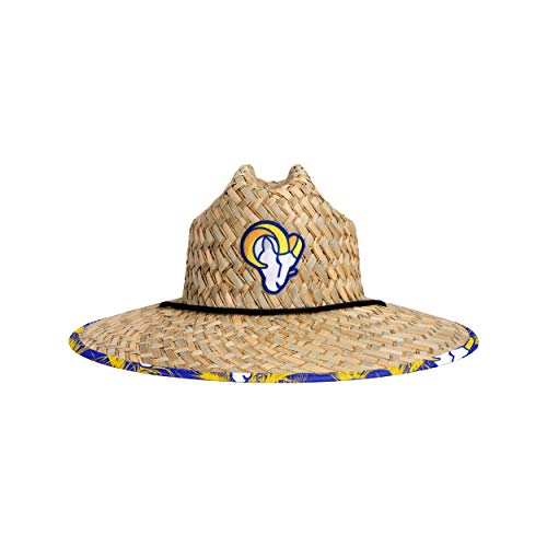 Los Angeles Rams Straw Sun Hat Floral Pattern